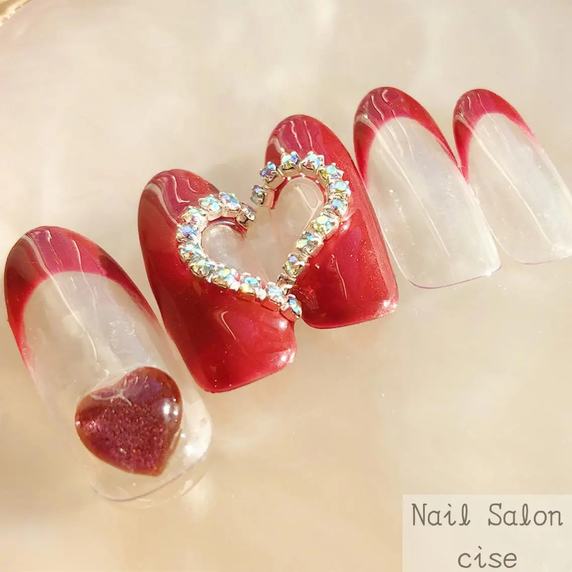 ネイル ハート Nail Salon ciseのネイルデザイン