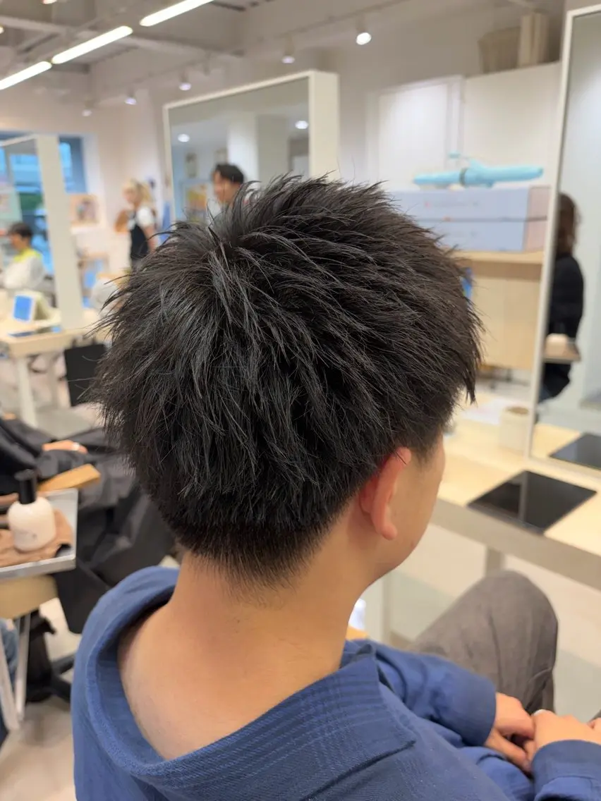 メンズ カット スパイキーショート/ 短髪パーマ特化のヘアスタイル