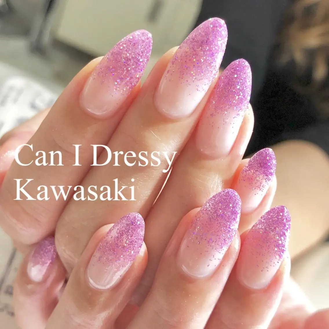 ネイル ラメ(グリッター) ピンク ハンドネイル Can I 川崎店 三島 久美子のネイルデザイン