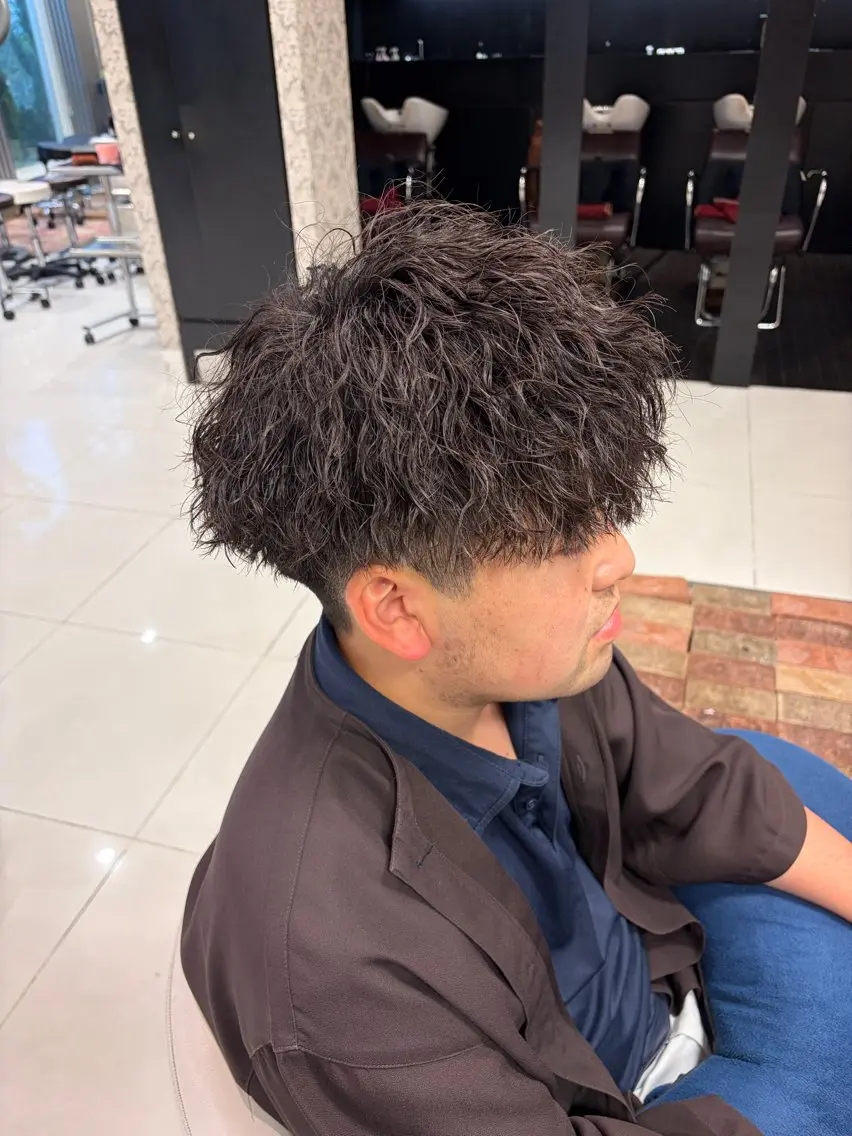 パーマ メンズ カット パーマ みやぎ はるひのヘアスタイル