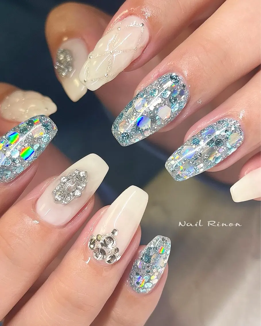 ネイル キラキラネイル ハンドネイル Nail Rinonのネイルデザイン