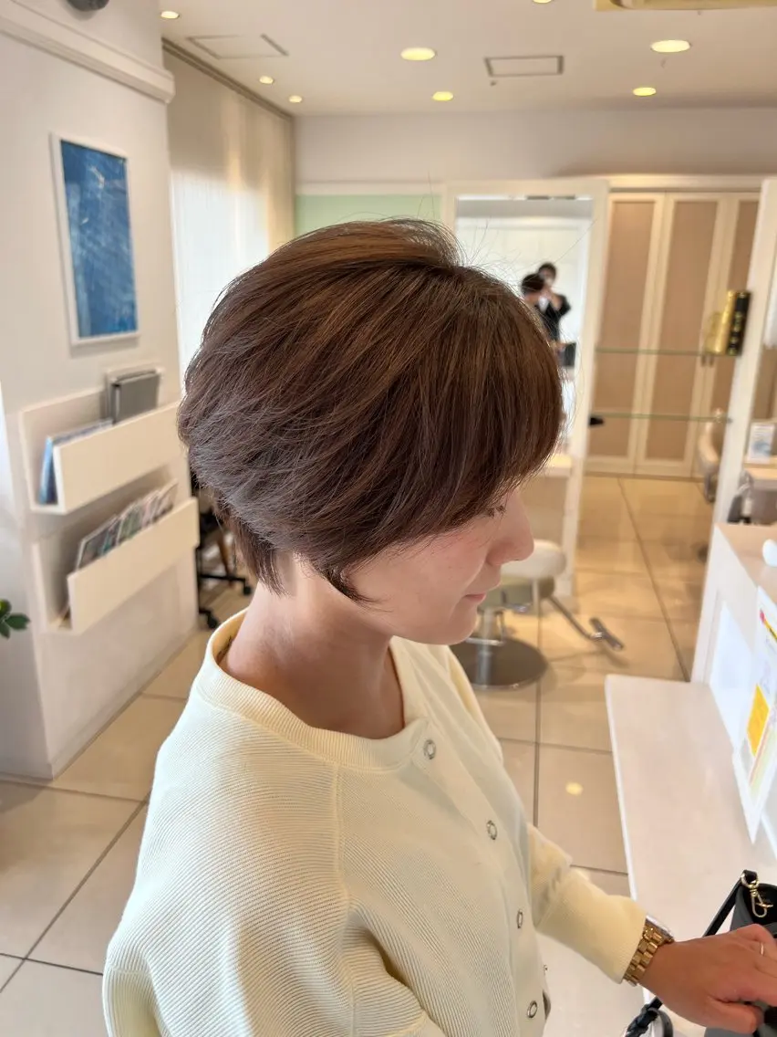 ショート カラー カット ヘアカラー トリートメント 金子 直樹のヘアスタイル