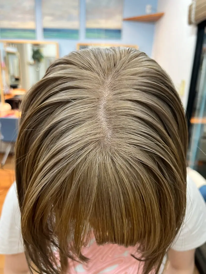 セミロング カラー ダブルカラー インナーカラー 髪質改善 🫧ハイトーン/ ブリーチ🫧白石航汰のヘアスタイル