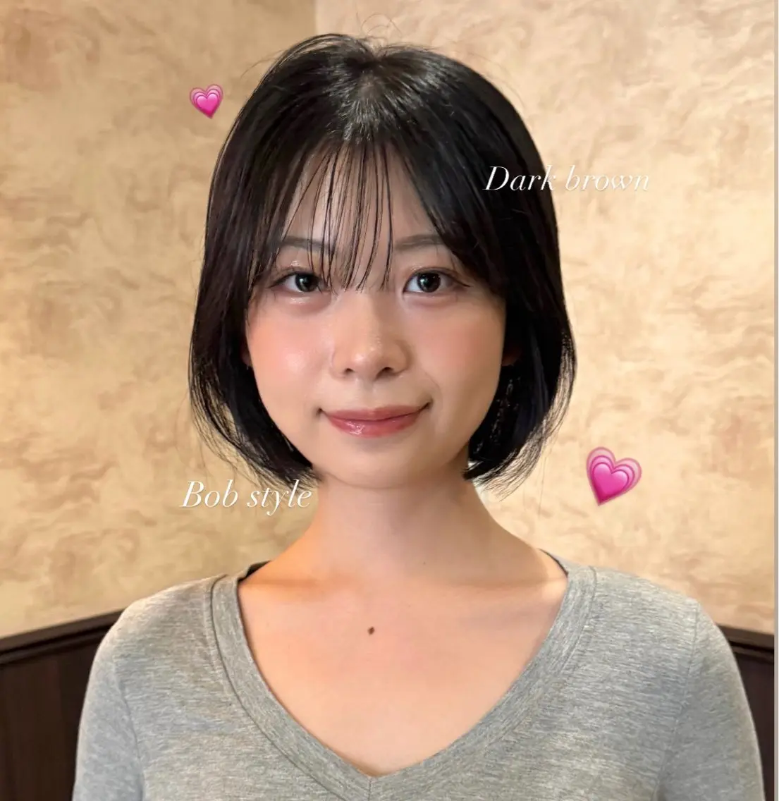 ショート カット ヘアカラー トリートメント ボブ/透明感カラー /艶髪/しなる🌷のヘアスタイル