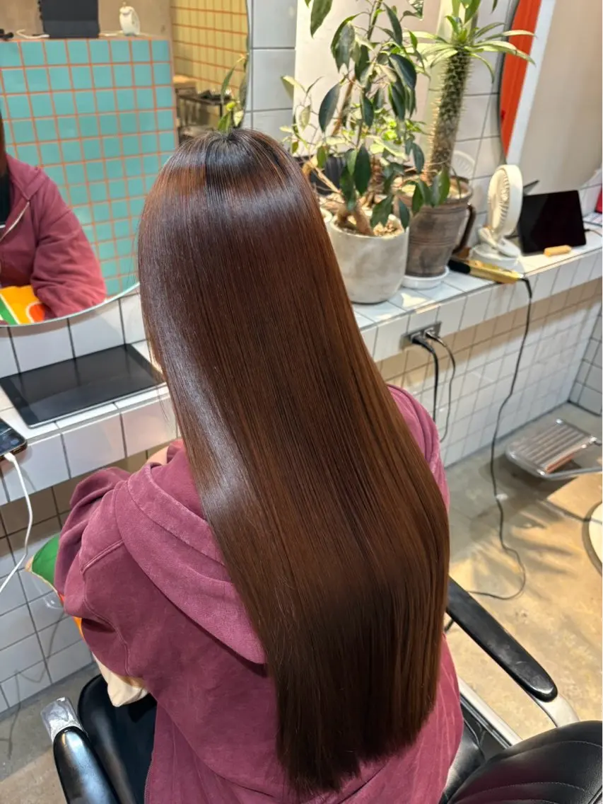 ロング 縮毛矯正 BRITS／ アズサ⭐️のヘアスタイル