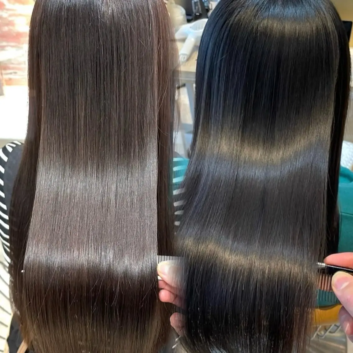ロング カラー パーマ 透明感カラー 髪質改善 縮毛矯正 カット ヘアカラー 縮毛矯正 トリートメント 縮毛矯正/艶髪/ 透明感カラー/たくまのヘアスタイル