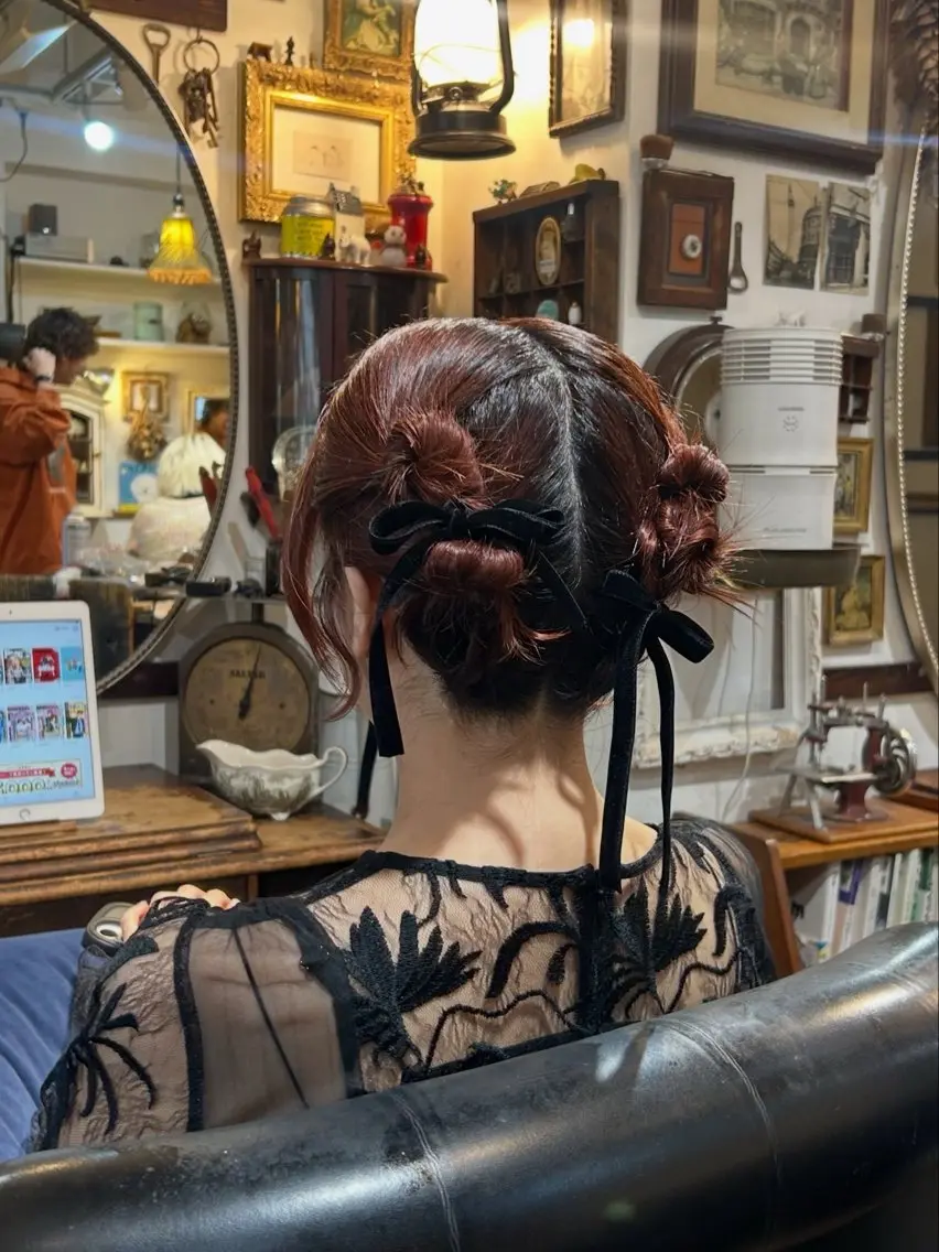 ショート ヘアアレンジ ボブ ヘアセット BRITS 渡辺 菜々子のヘアスタイル