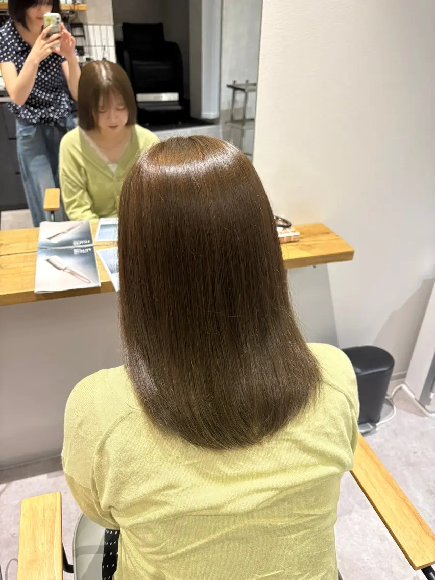 【ワンカラー】 透明感カラー❄️🤎➕バイカルテトリートメント🛁💖の写真