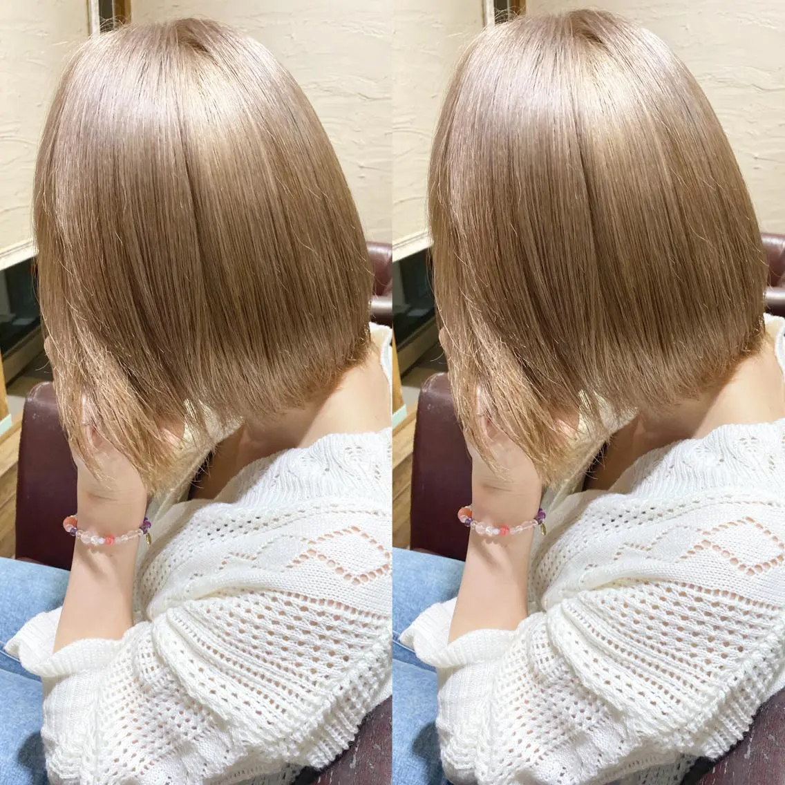 ミディアム カラー 🌟色落ちまで綺麗/ ブリーチ/RYO⭐️のヘアスタイル