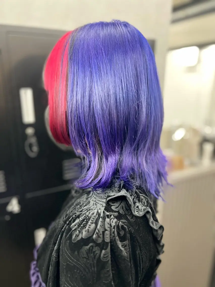 セミロング カラー パープルカラー カット ヘアカラー 透明感カラー特化🫧 🦋栗原🦋のヘアスタイル