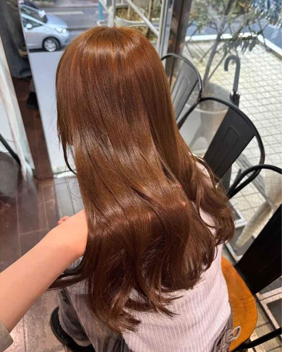 カラー ベージュカラー 黒髪 ブリーチ ブルーカラー ブルーブラック 艶カラー♡/eye / mai🪐🪄のヘアスタイル