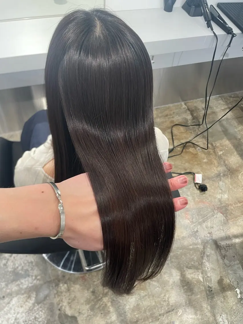 ロング 酸性ストレート カット ヘアカラー トリートメント 🫧透明感/美髪🫧 Hiroakiのヘアスタイル