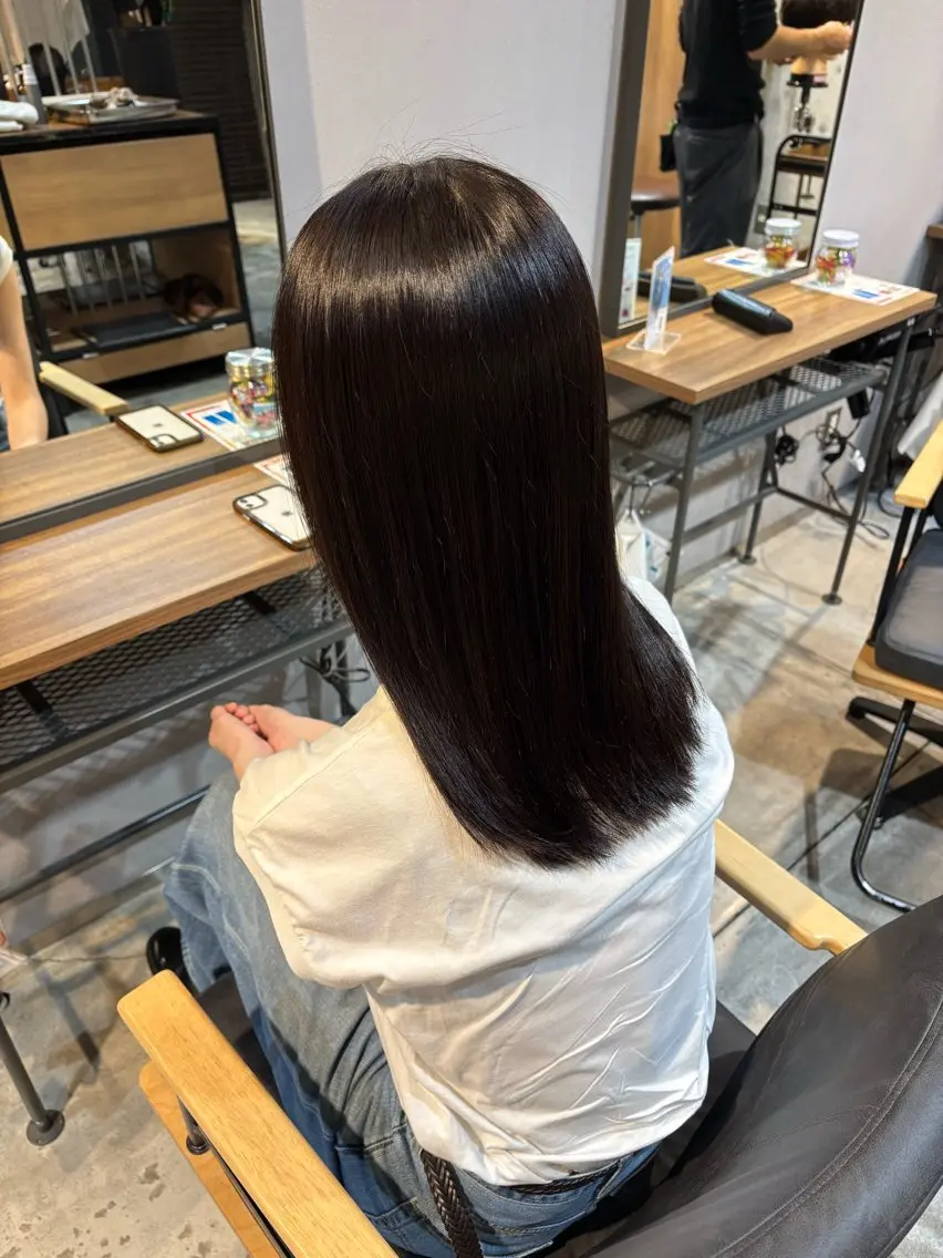 セミロング トリートメント 西本 蓮太郎のヘアスタイル