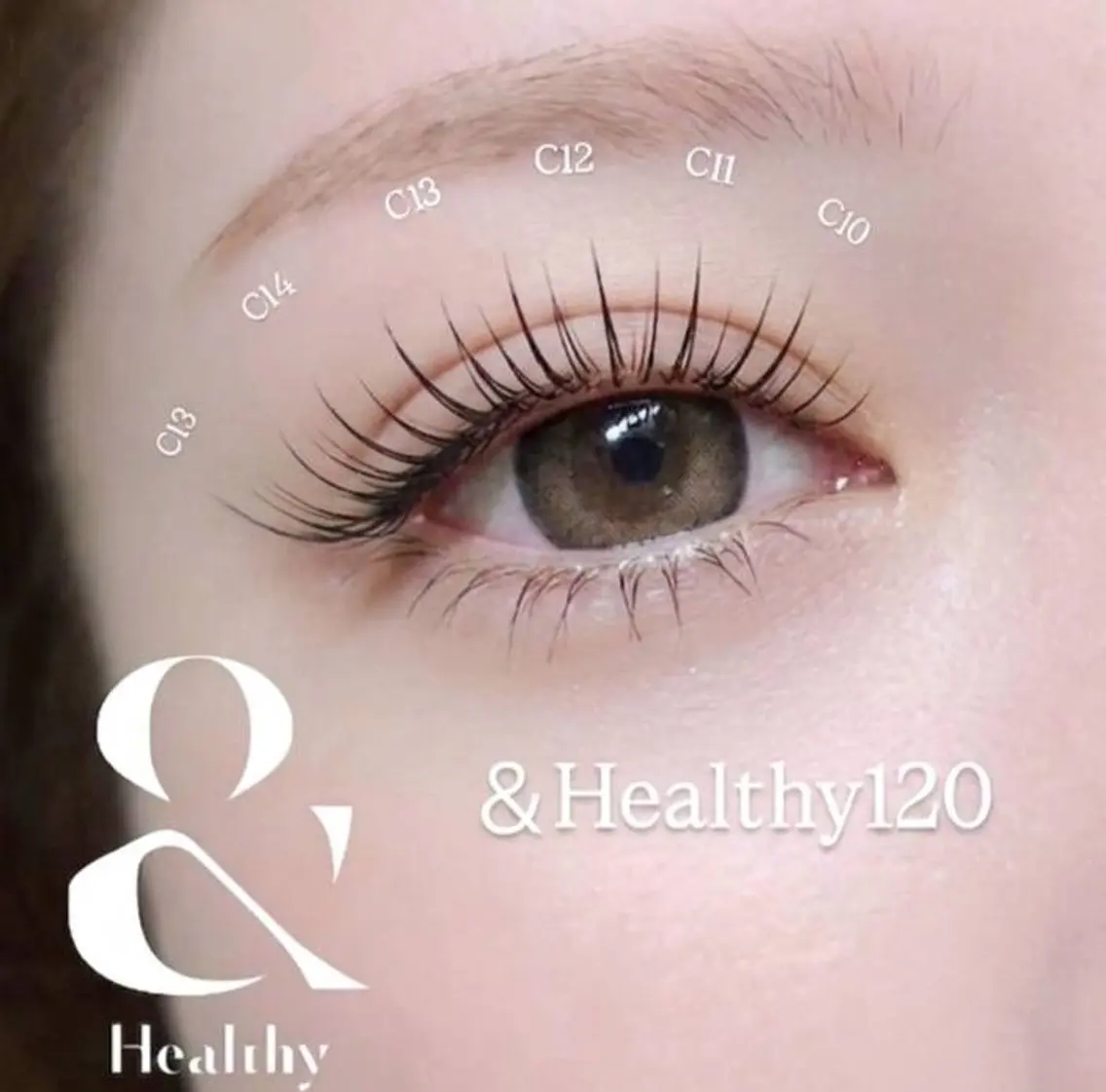 【パリエク】оr【&Healthy120本】エクステ120本➕️パーマ★【オフ¥700】アイシャンプー付き★束感仕上げの写真