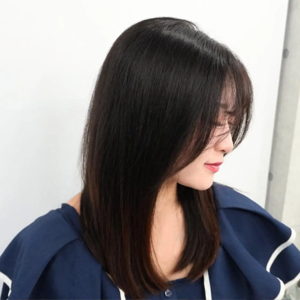 カラー セミロング 黒髪 似合わせカット 小顔カット トリートメント カット ❇️安達 優心❇️ レイヤー/艶髪特化のヘアスタイル