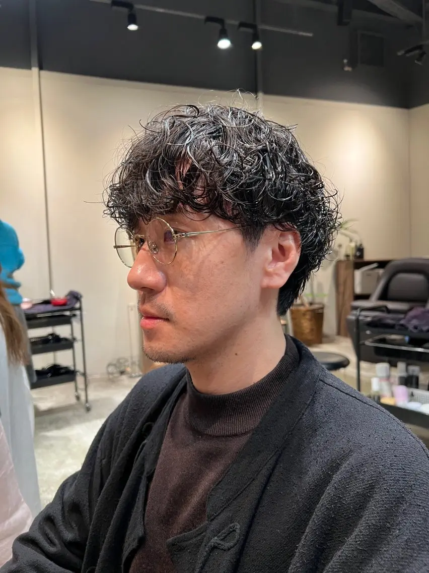 パーマ メンズ メンズパーマ カット パーマ 大阪メンズパーマ /ショート/らいのヘアスタイル