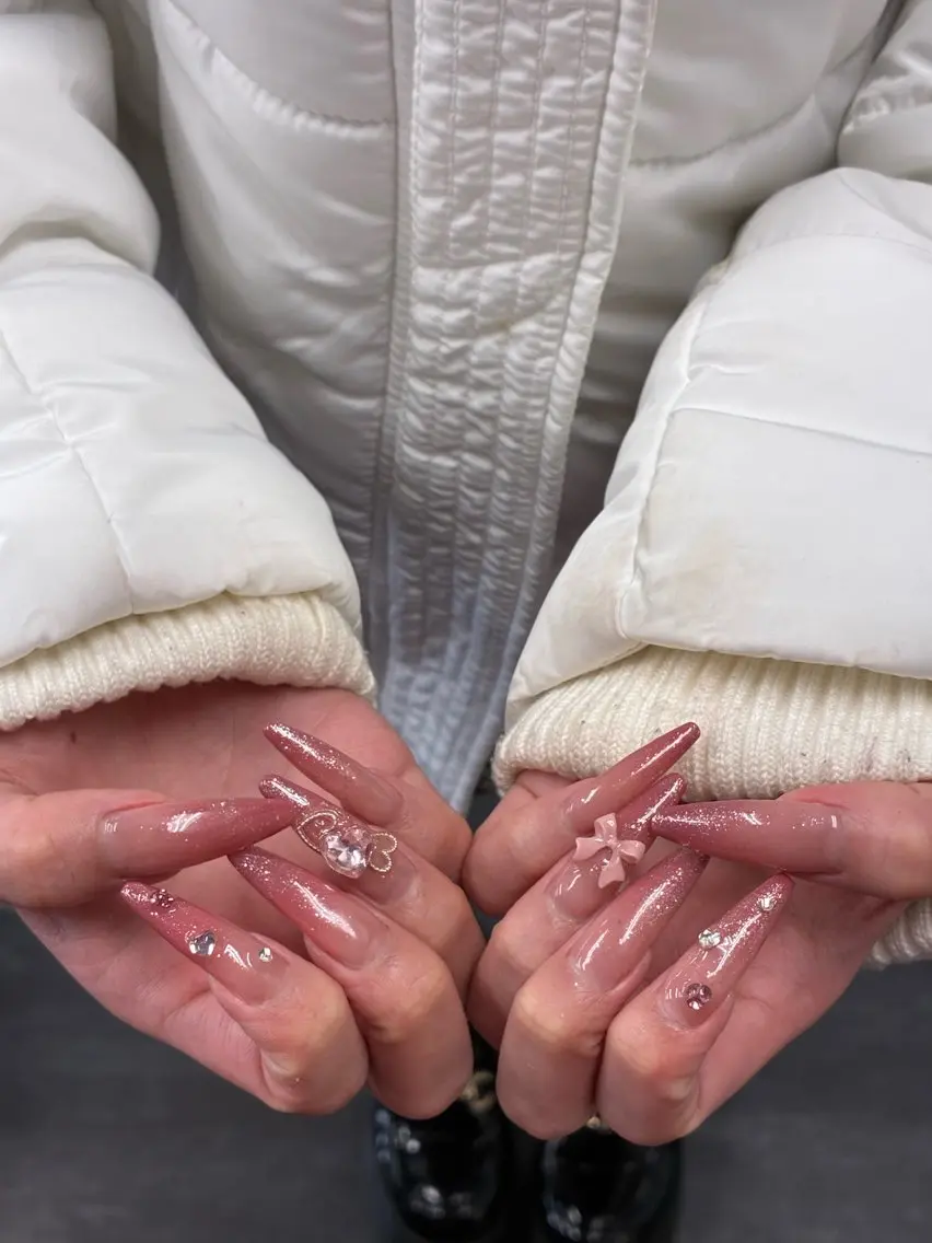 ネイル アートネイル フレンチネイル ジェルネイル 持ち込み ニュアンスネイル ハンドネイル ANA.CHUO 本川越店舗のネイルデザイン