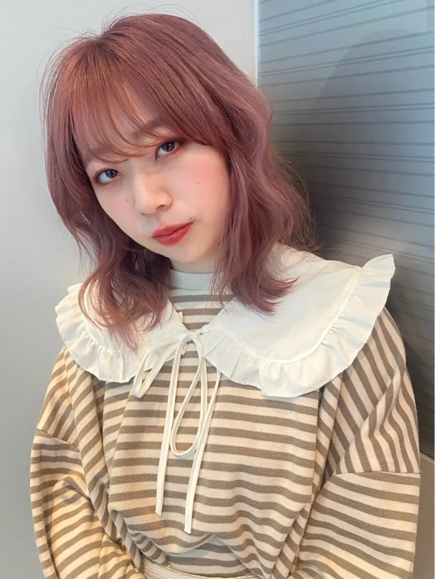ミディアム カラー カット ヘアカラー トリートメント mai / linoah˚✧のヘアスタイル