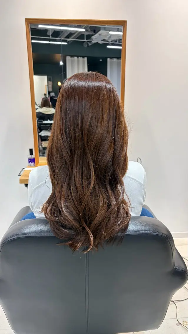 ロング カラー ブラウンカラー ラベンダーカラー ヘアカラー ここね/透明感 カラー/ナチュラルのヘアスタイル