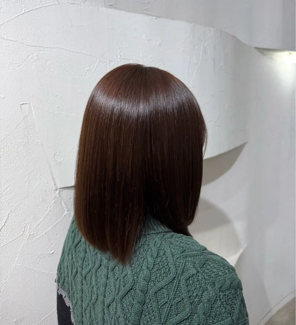 ミディアム カラー ブラウンカラー ヘアカラー Hikari／暖色／ ブラウンカラー🤍のヘアスタイル