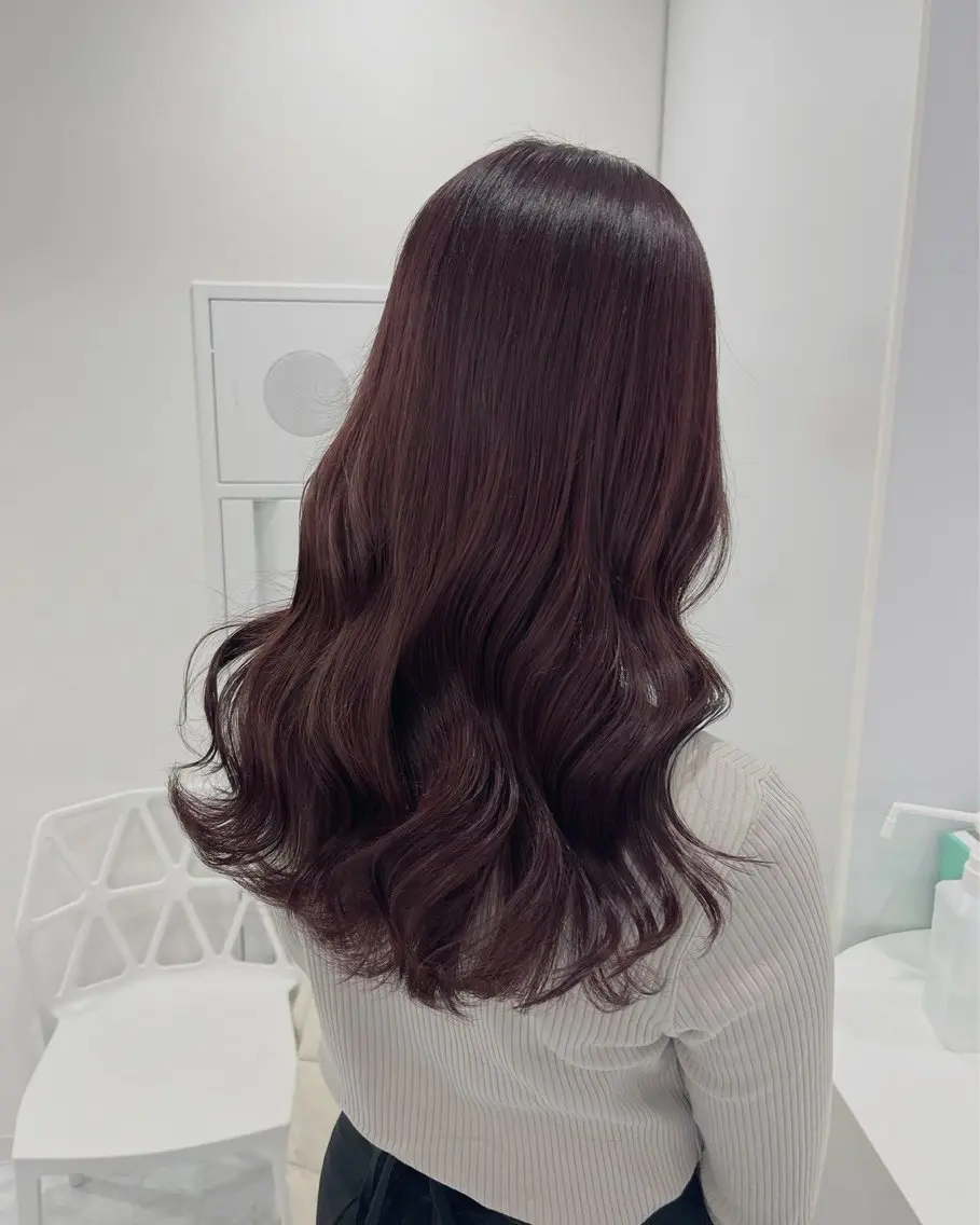セミロング カラー ヘアアレンジ 暖色・髪質改善🍒 吉武杏莉のヘアスタイル