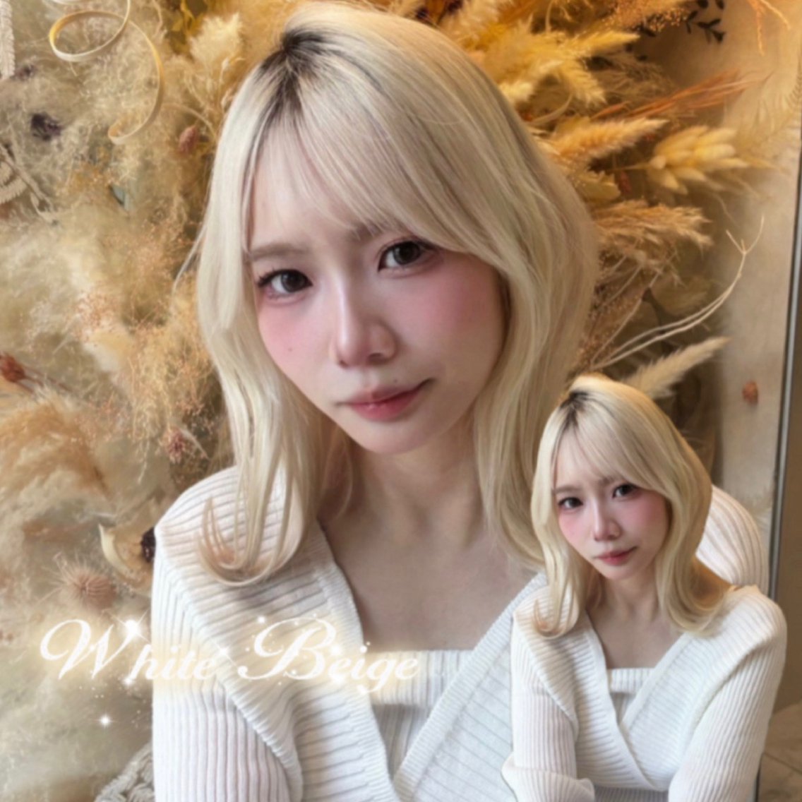 ⭐️ブリーチonカラー⭐️＋1stepトリートメント❣️池袋/韓国風‼️ご詳細ご確認の上ご予約お願い致します‼️の写真
