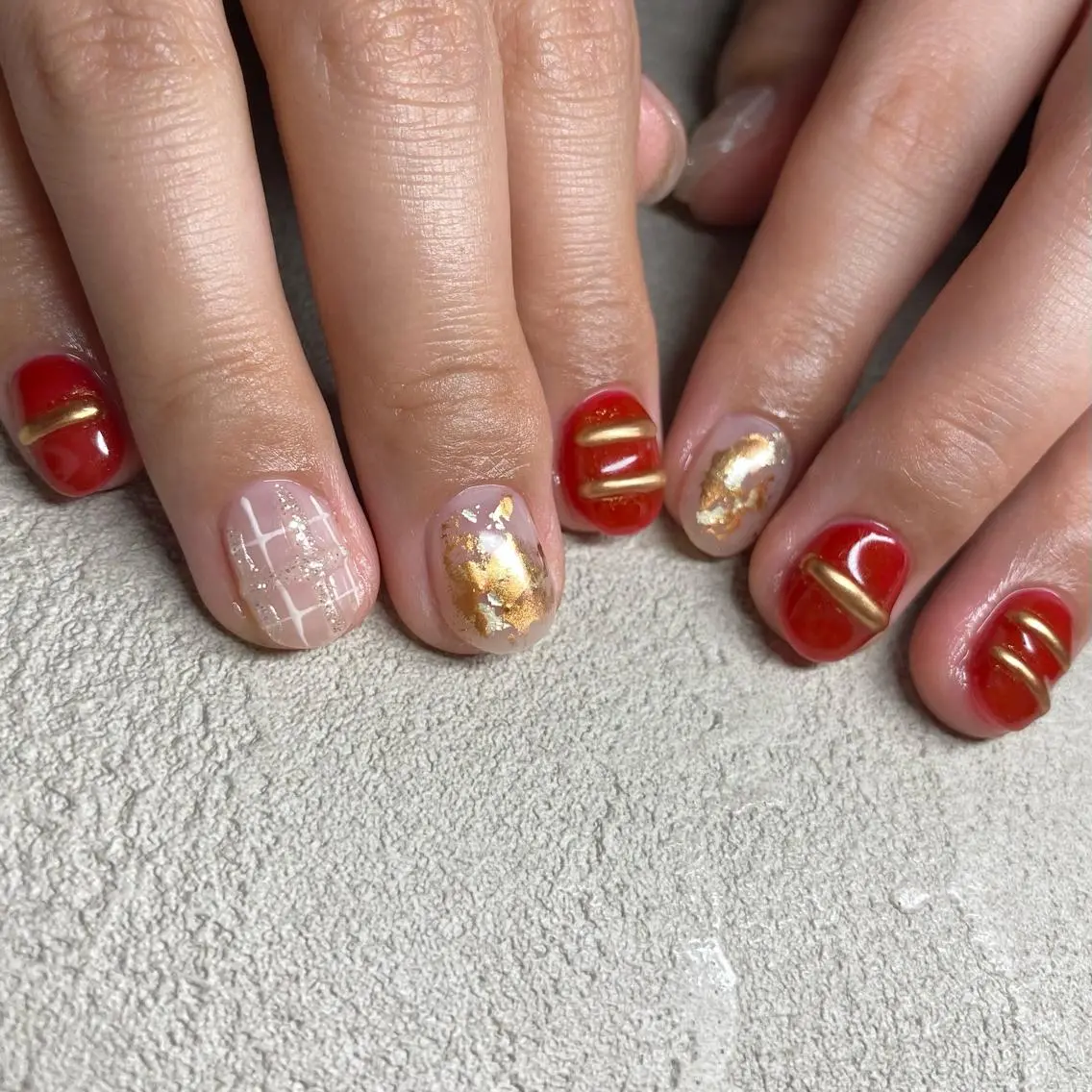 ネイル アートネイル ニュアンスネイル ハンドネイル 山田 貴子のネイルデザイン
