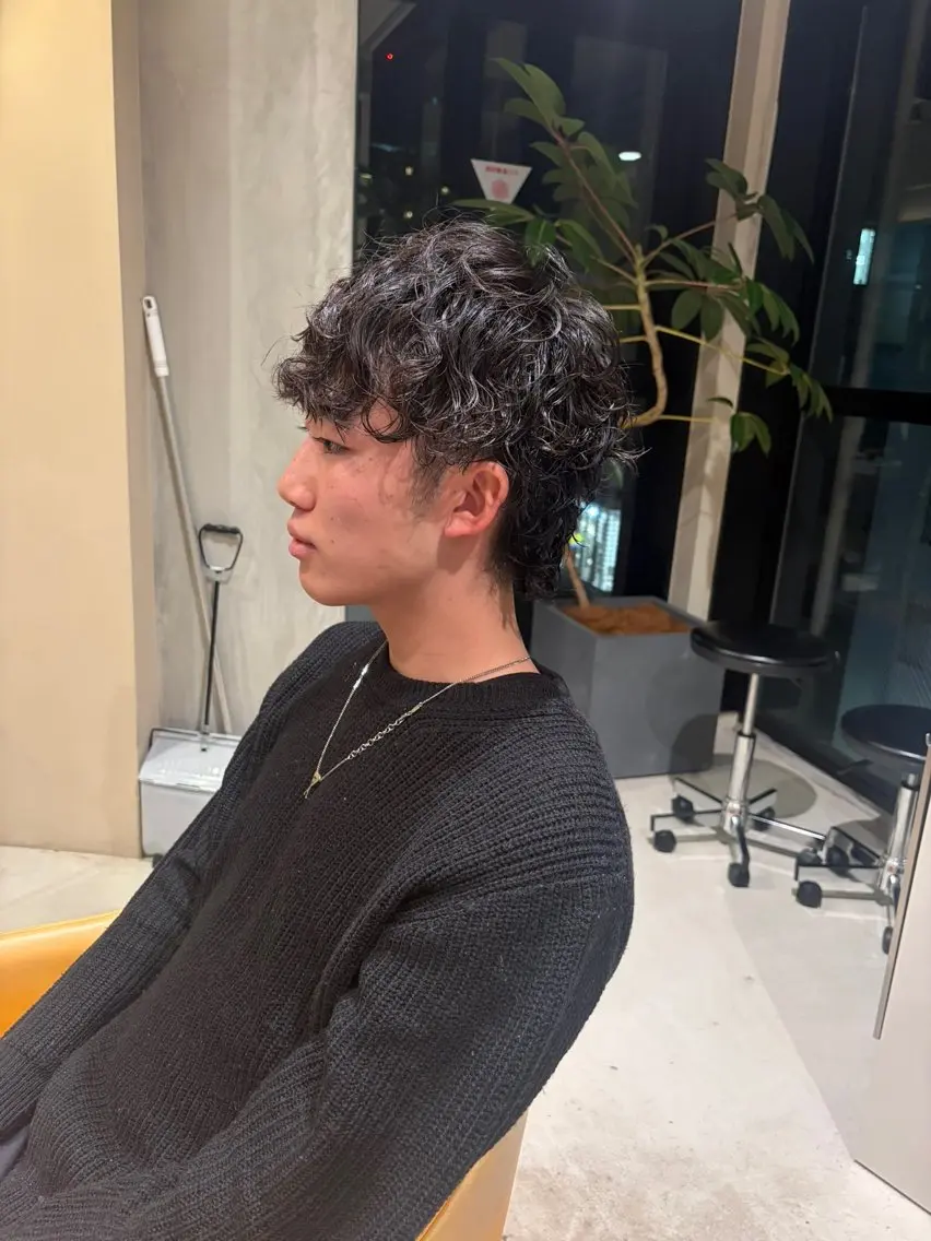 パーマ メンズ 髙橋 紗奈のヘアスタイル