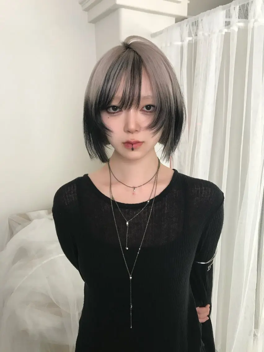 ショート ヘアカラー トリートメント ヘッドスパ ヘアセット HARUNA/原宿/ デザイン/カットのヘアスタイル