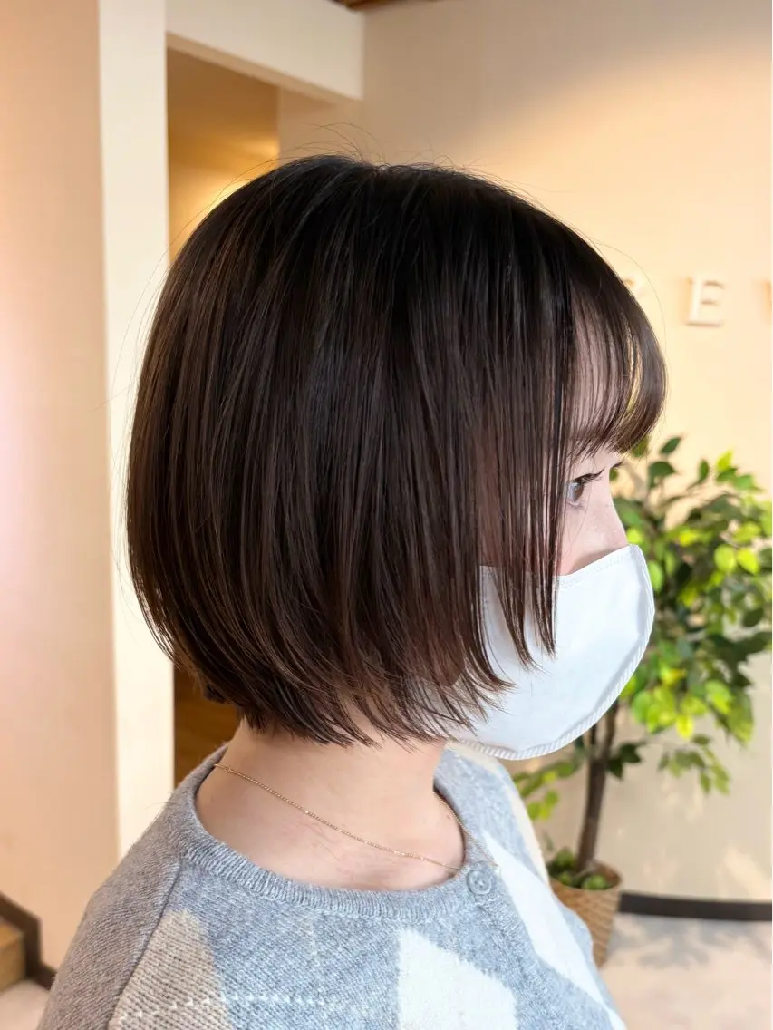 ショート ボブレイヤー ボブ レイヤーカット 宮本 いぶきのヘアスタイル