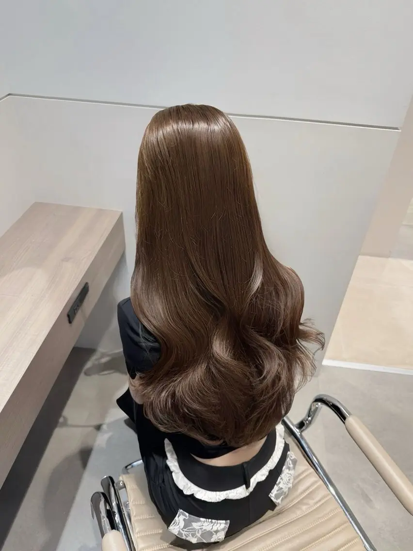 ロング ヘアカラー トリートメント ヘッドスパ ヘアセット ホノカ🫧 モデル募集のヘアスタイル