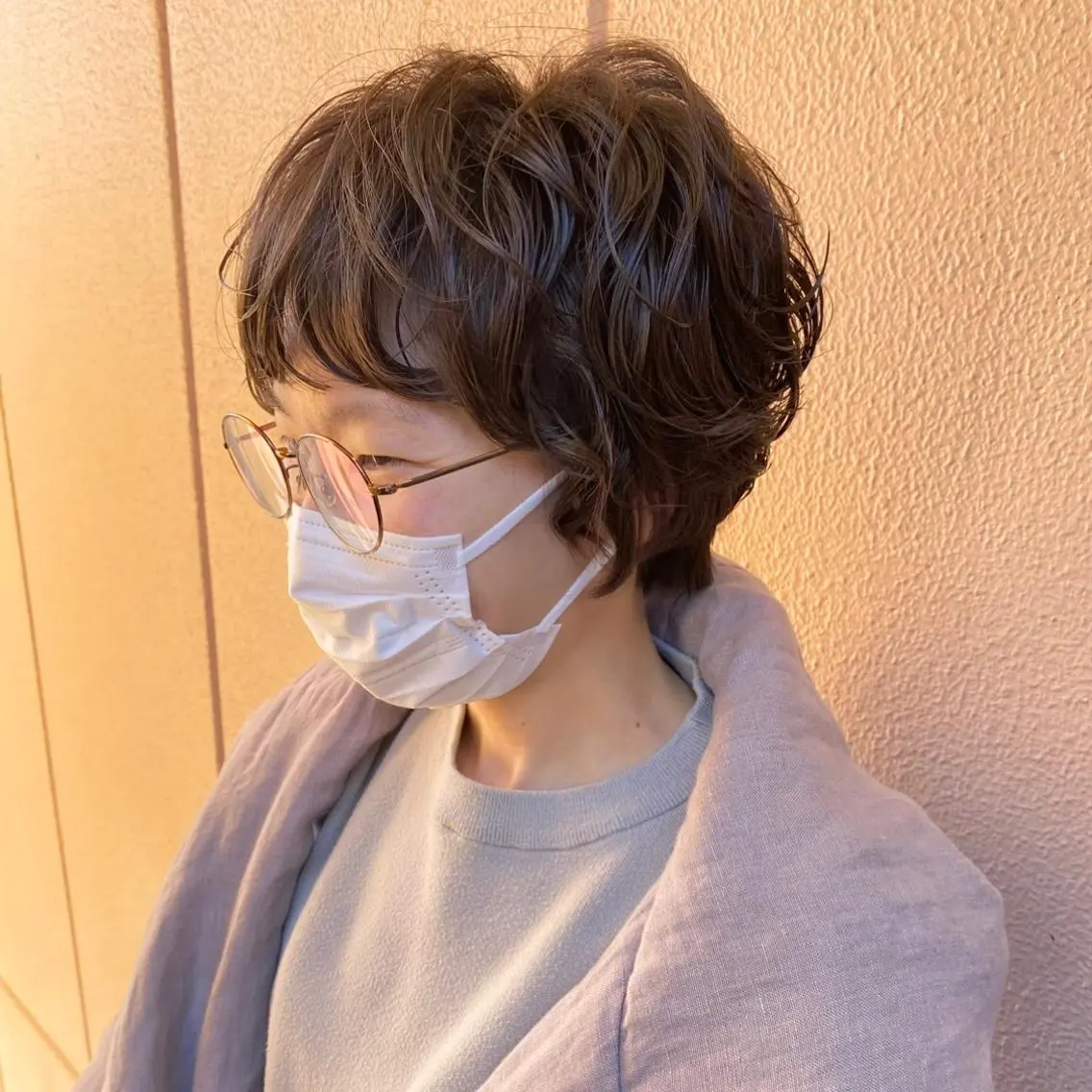 <🌼初回限定🌼>カット＋トップをふんわりボリュームUPのお洒落ポイントパーマ＋Aujua4ステップトリートメントの写真