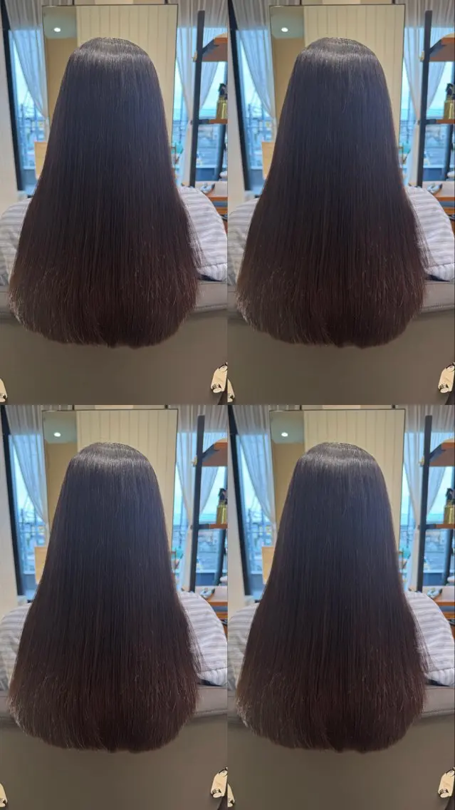 ロング 髪質改善ストレート ⭐️髪質改善カラーのヘアスタイル