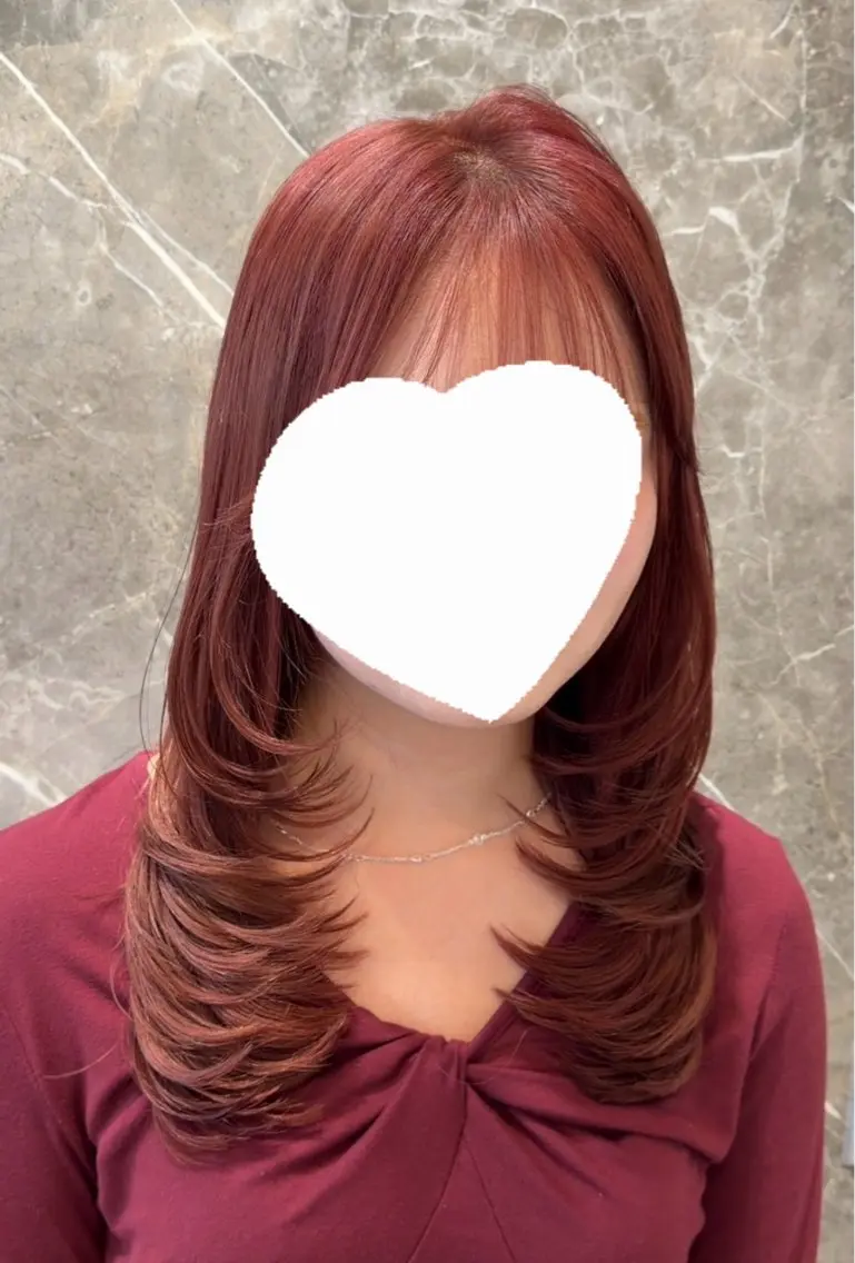 カラー カット ヘアカラー レイヤー透明感カラー ブリーチ🎀オトハのヘアスタイル