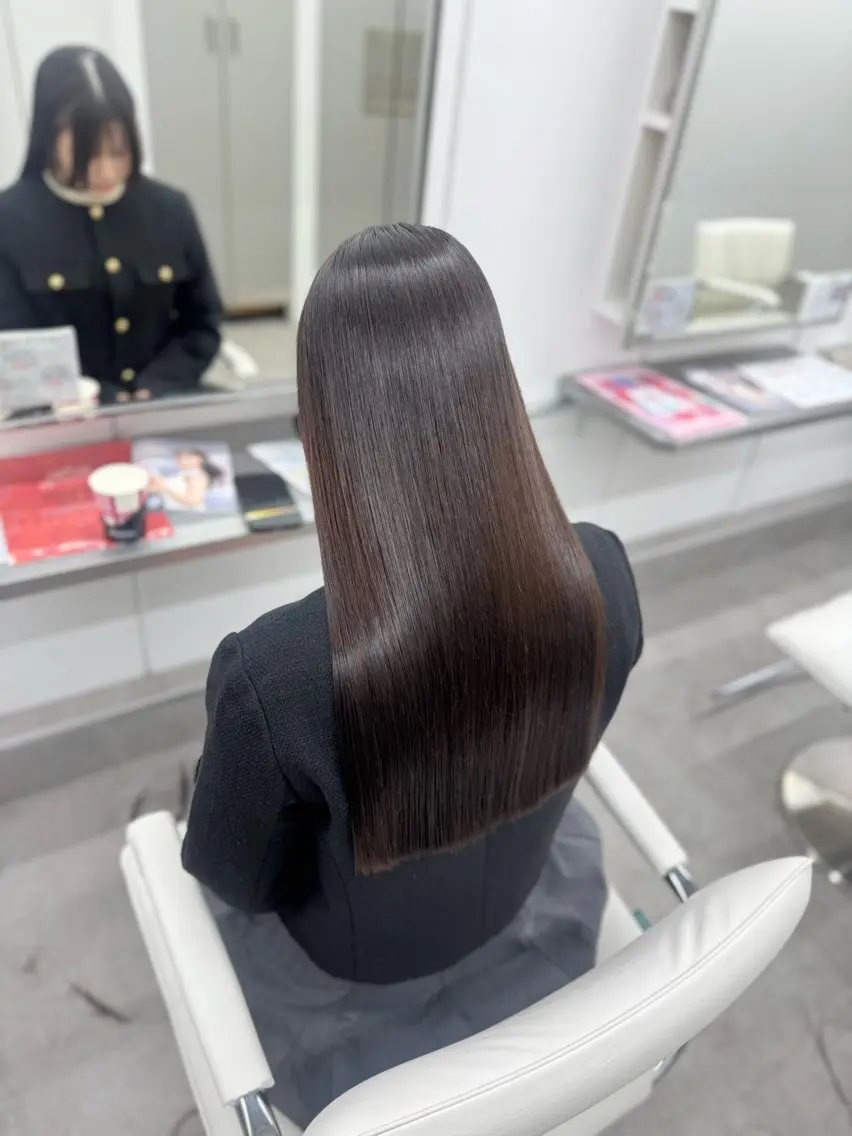 🫧極上プルつや🫧カット+髪質改善縮毛矯正+2stepトリートメントの写真