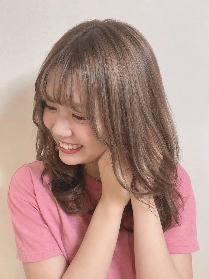 ミディアム カラー パーマ m ā l o. マァロのヘアスタイル