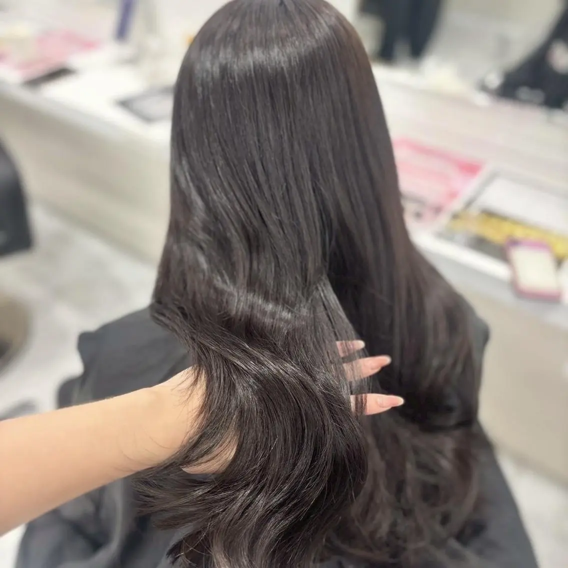 カラー ヘアカラー トリートメント ヘッドスパ ヘアセット 🫧🪽透明感カラー 垢抜けトレンド/原宿のヘアスタイル