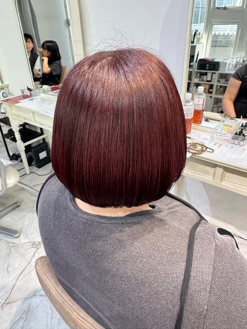 ショート カラー ブリーチ ブリーチなしカラー ボブ 1日空き◎艶髪 misatoのヘアスタイル