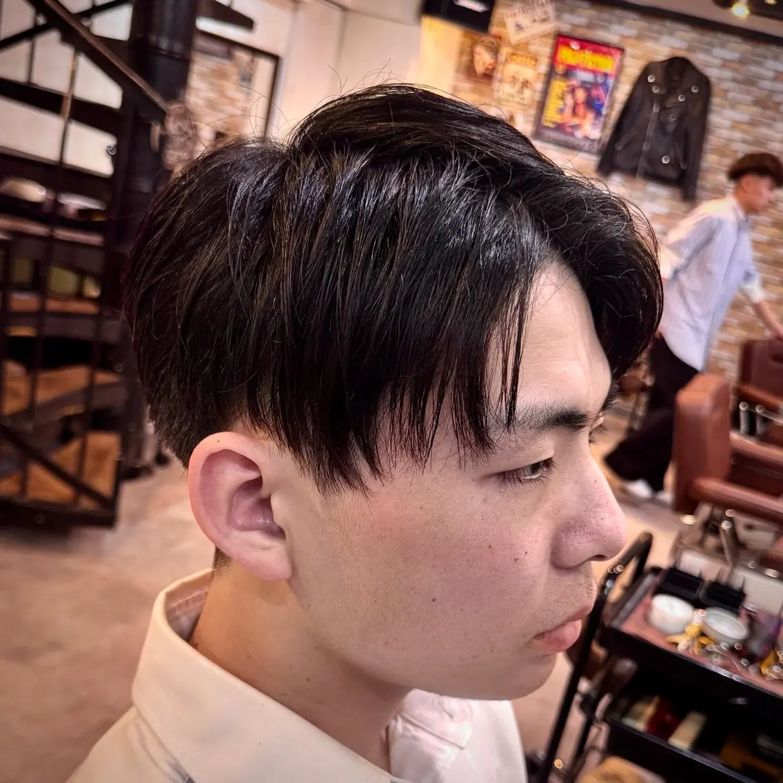 ショート メンズ センターパート ショートヘア カット 立川メンズカット/ メンズパーマ💈三上のヘアスタイル