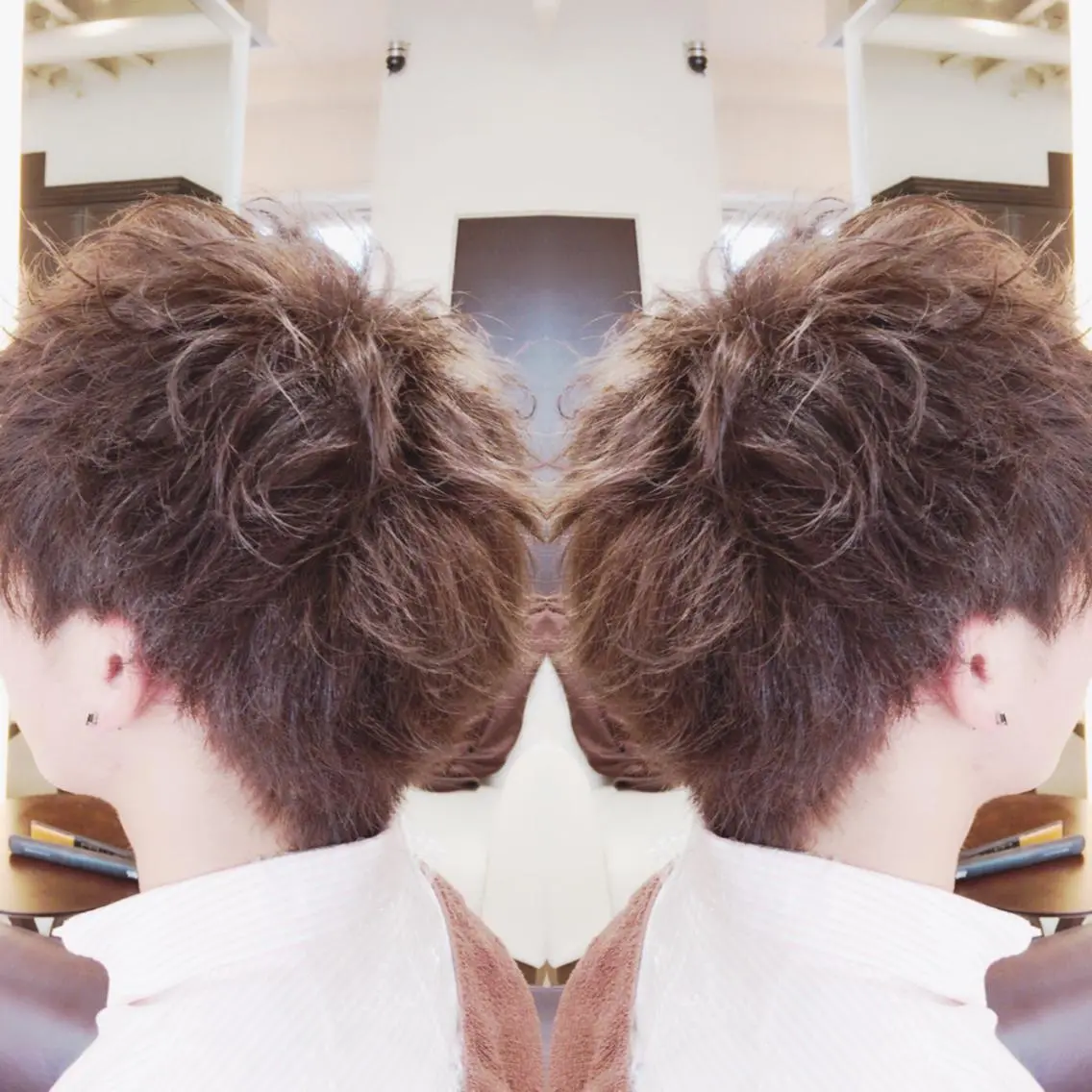 ショート パーマ 重政 和樹のヘアスタイル