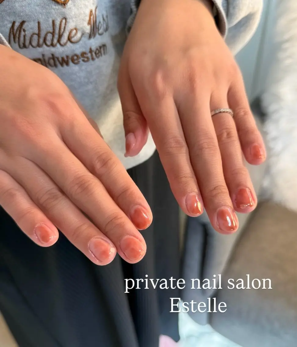 ネイル ピンク ハンドネイル nail salon Estelleのネイルデザイン