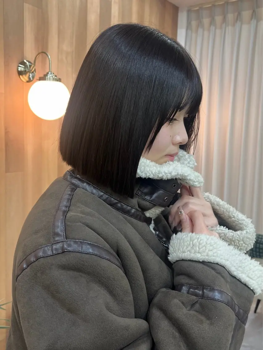 ショート ボブ カット トリートメント 駒場 まといのヘアスタイル