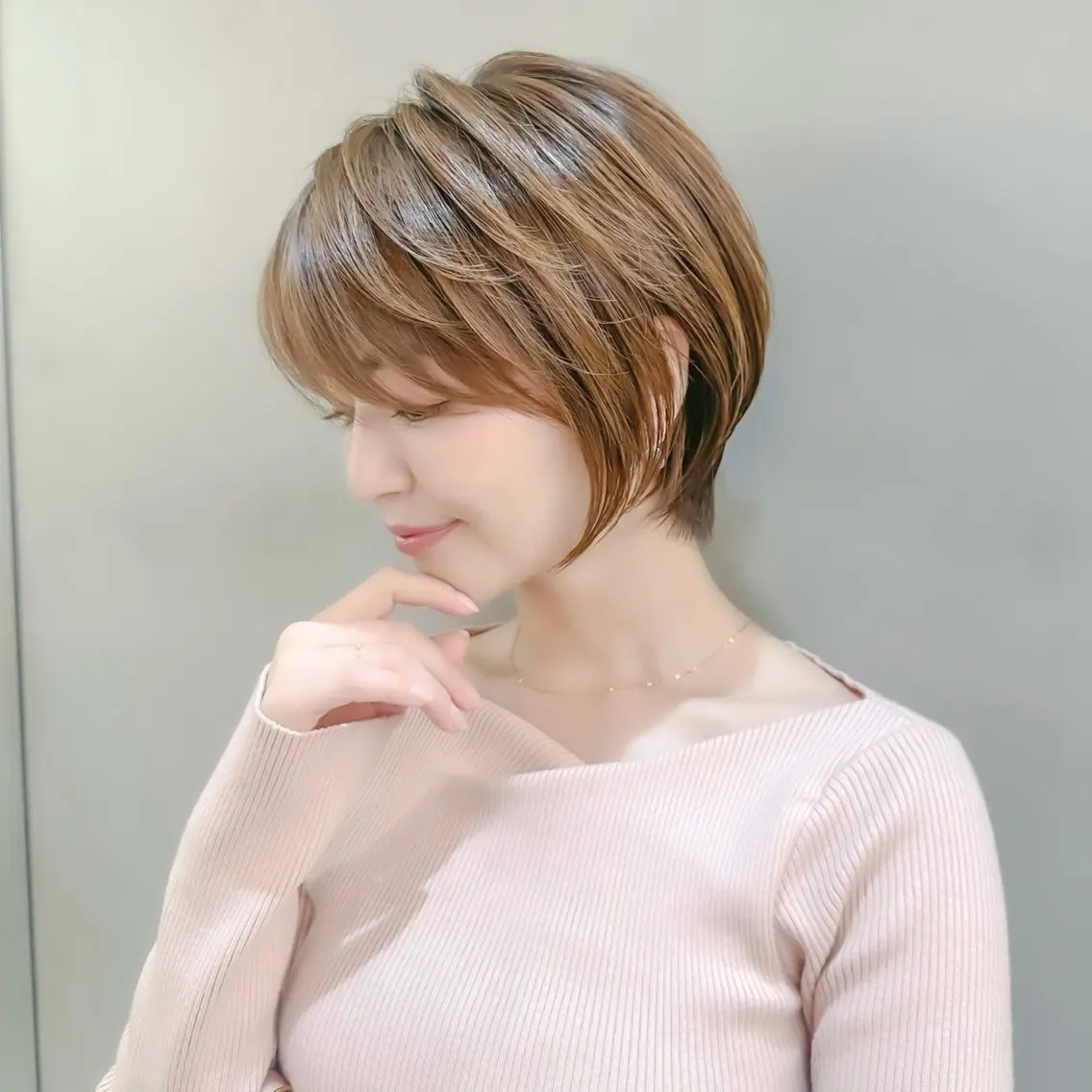 ショート カラー 韓国💞艶カラー/ 髪質改善/ハルカ🌙のヘアスタイル