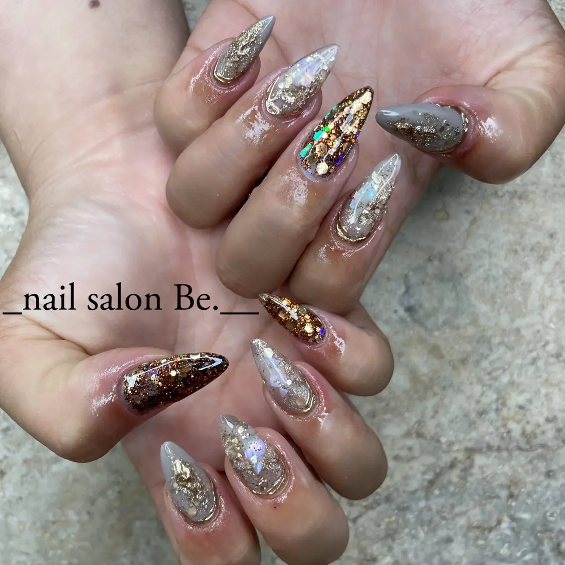 ネイル スカルプネイル nail salon Be.のネイルデザイン
