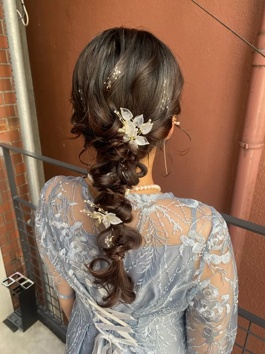 ロング ヘアアレンジ ヘアセット 【safric】 NAOのヘアスタイル