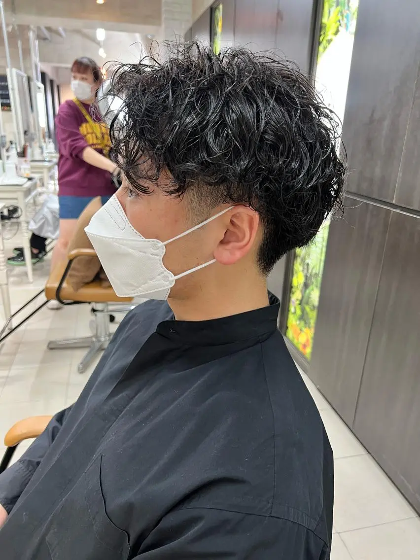 💙men's似合わせ💙カット+パーマの写真