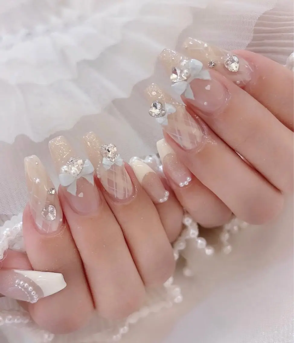 ネイル 長さ出し ネイルチップ Mi nailsのネイルデザイン