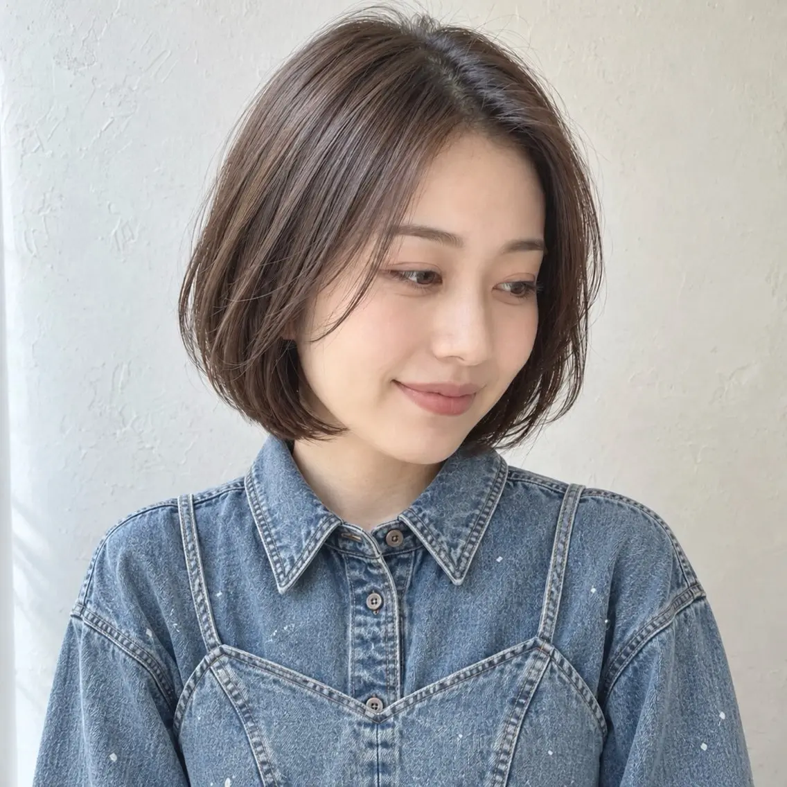 ショート カラー ボブ パーソナルカラー診断 骨格診断 銀座/モテ🤍垢抜け レイヤー/あさみのヘアスタイル