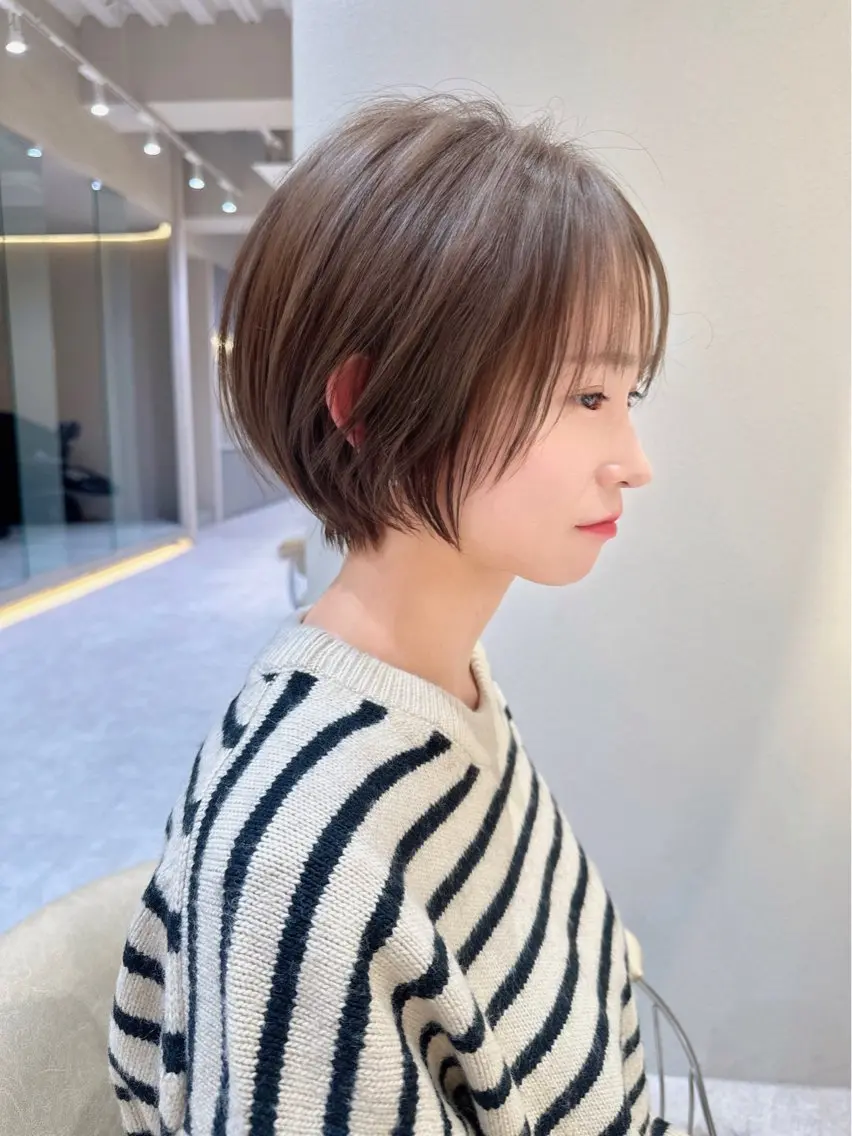 ショート カット ヘアカラー トリートメント 縮毛矯正✨🫧 レイヤー川村利幸のヘアスタイル
