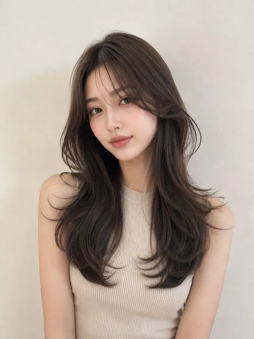 ロング カラー カット ヘアカラー トリートメント 髪質改善/縮毛矯正 /青山 早希🐾のヘアスタイル